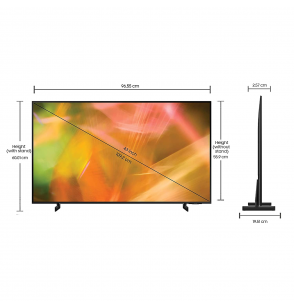Samsung 109 cm (43 inches) 4K Ultra HD Smart LED TV UA43AU8000KLXL (Black)